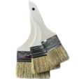Set of professional paint and waterproofing brushes for applying primers and membranes